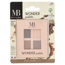 MB Milano Wonder palette Palette Finish Matte e Perlato Nude Brown n° 01 2 g